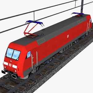 db class 152 electric locomotive traxx family 3D model