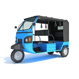 Electric 3 Wheeler Rickshaw 3D model