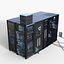 KI-Servermaschine – Supercomputer-3D-Modell (Low-Poly-Modell)