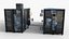 KI-Servermaschine – Supercomputer-3D-Modell (Low-Poly-Modell)