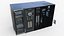 KI-Servermaschine – Supercomputer-3D-Modell (Low-Poly-Modell)