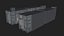 KI-Servermaschine – Supercomputer-3D-Modell (Low-Poly-Modell)