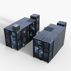 AI Server Machine - Super Computer low-poly 3d model