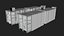 KI-Servermaschine – Supercomputer-3D-Modell (Low-Poly-Modell)
