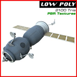 3d soyuz space station model