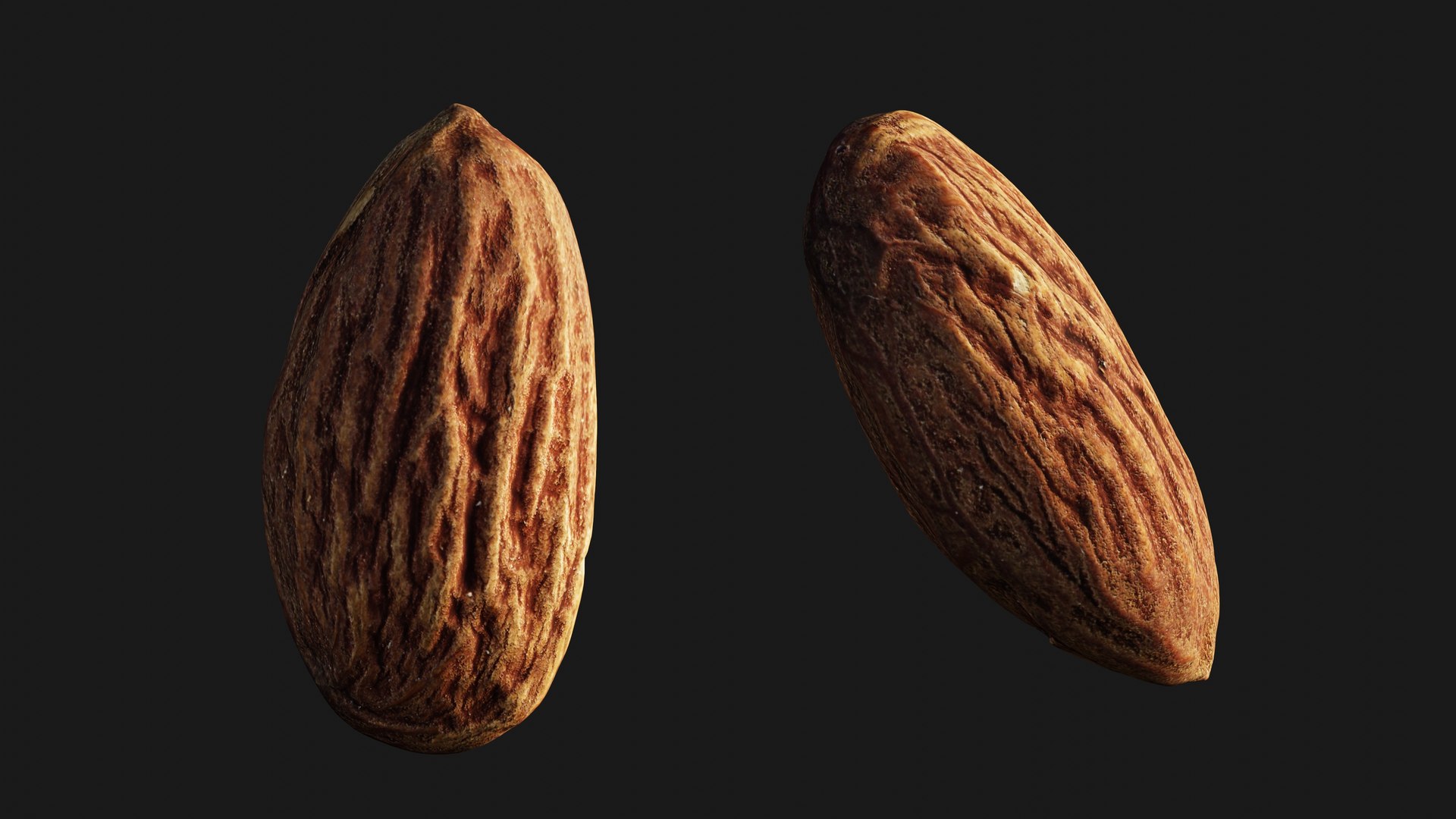 Scanned almond nut 3D https://p.turbosquid.com/ts-thumb/4Y/0FmOd1/2o/view_130001/jpg/1744313222/1920x1080/fit_q87/0c9ce5b2428d390c625fb1fed0b34ac93e837659/view_130001.jpg