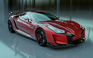 3D HD Generic Sport Car model