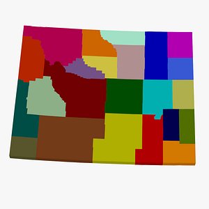 County Map - Wyoming