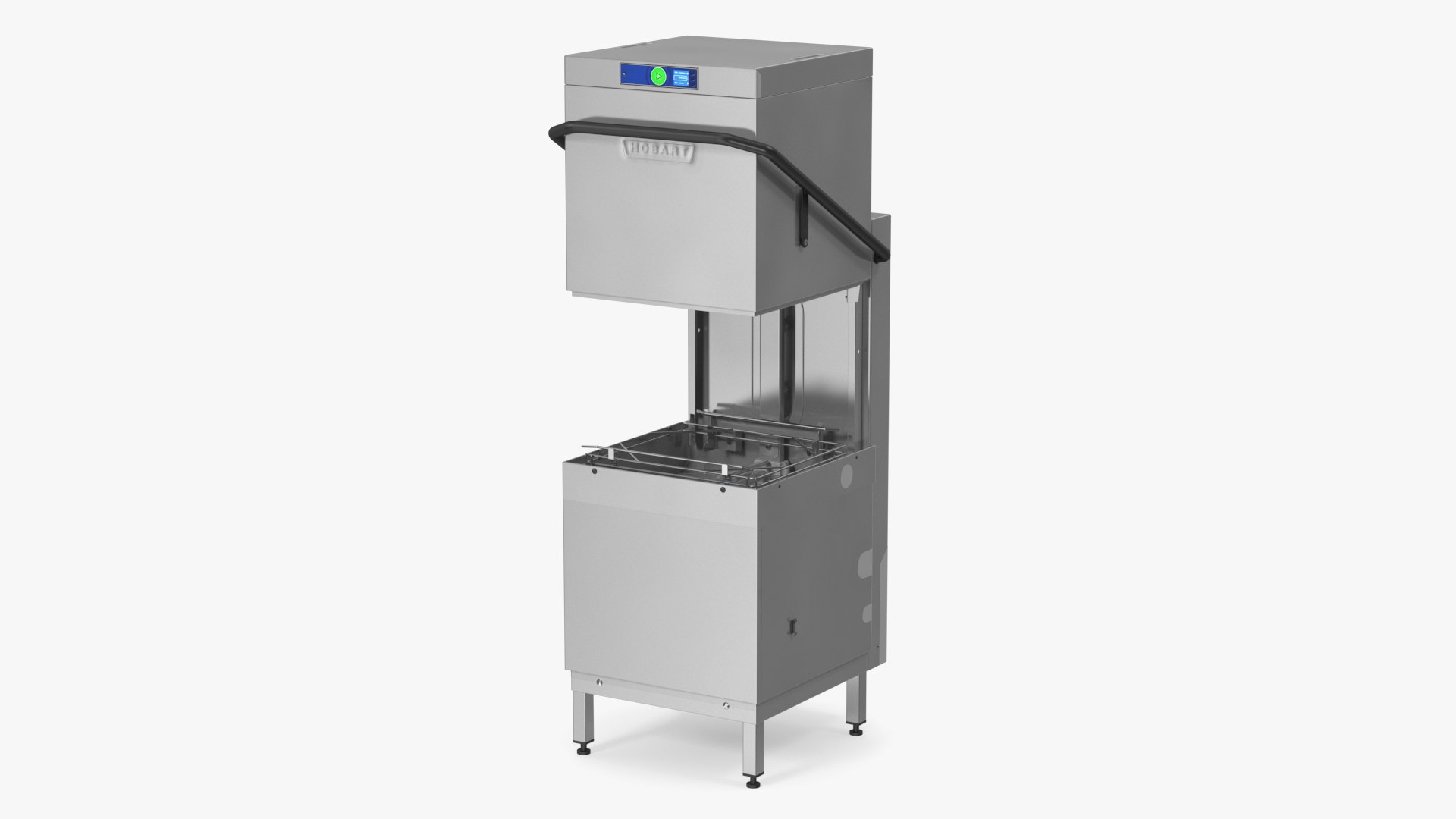 Dishwasher Hood Type Hobart AM900 Rigged 3D model preview