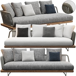 3D outdoor sofa sunray