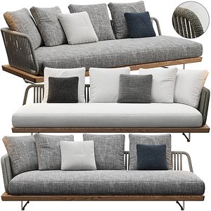 Sunray Sofa Minotti outdoor