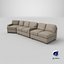 3D Meyer 3 PC SectionalSofa