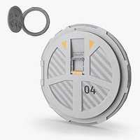 Sci-Fi Airlock Hatch Type 04 Gray