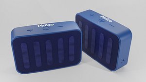Speaker Woofer Philco Blue - blender 3d
