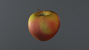 3D apple 02 fruit
