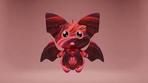 Cartoonish Bat 3D model