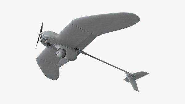 modelo 3d Avión no tripulado de control remoto Wasp AE UAS equipado ...