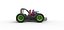 Concepto de kart loco Escala 1 a 25