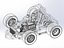 Concepto de kart loco Escala 1 a 25