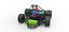 Concepto de kart loco Escala 1 a 25