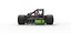 Concepto de kart loco Escala 1 a 25