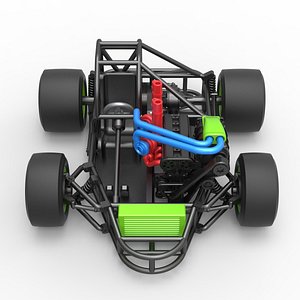 Diecast concept crazy kart Scale 1 to 25 model