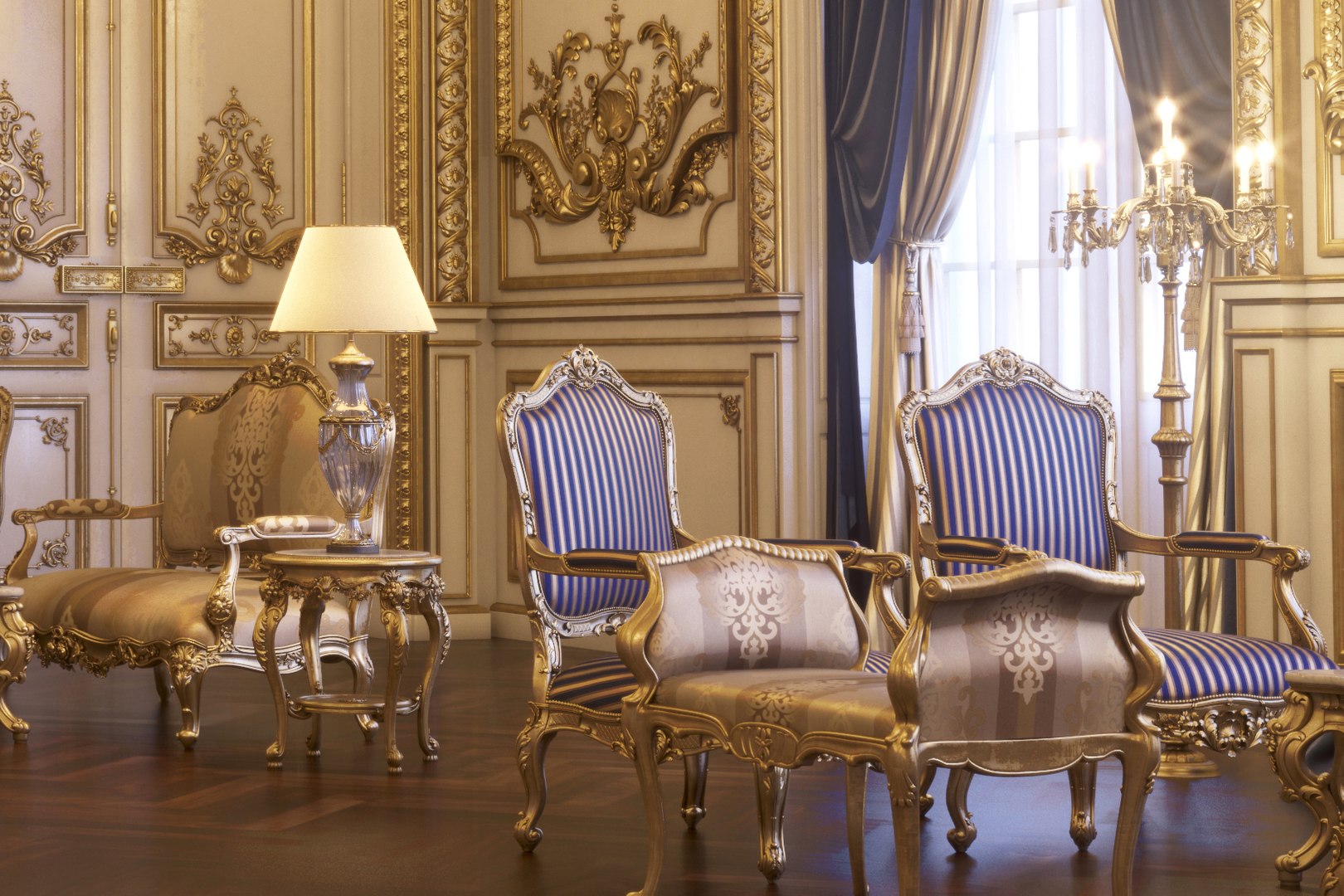 Interior Scene Vip Lounge 3d Max