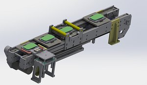 With jacking and cleaning function's conveyor