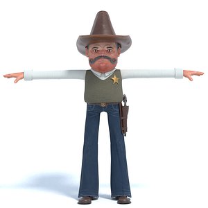 cartoon cowboy tex