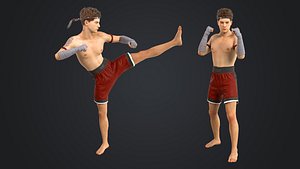 Muay Thai Boxer Rigged