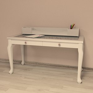girls writing desk obj