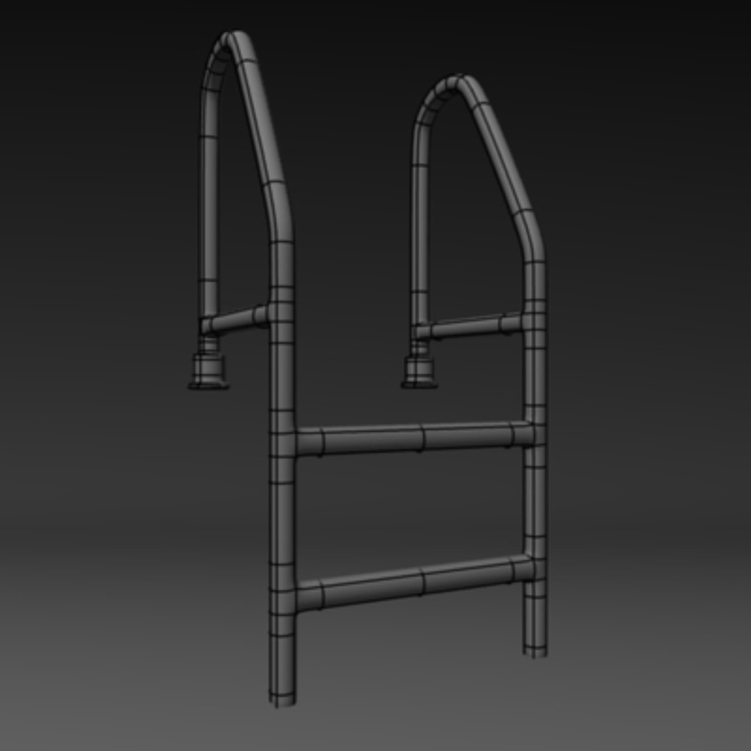 3d Model Pool Ladder