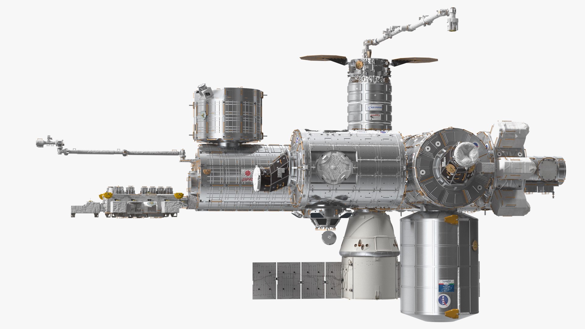 International Space Station Modules model - TurboSquid 1853399