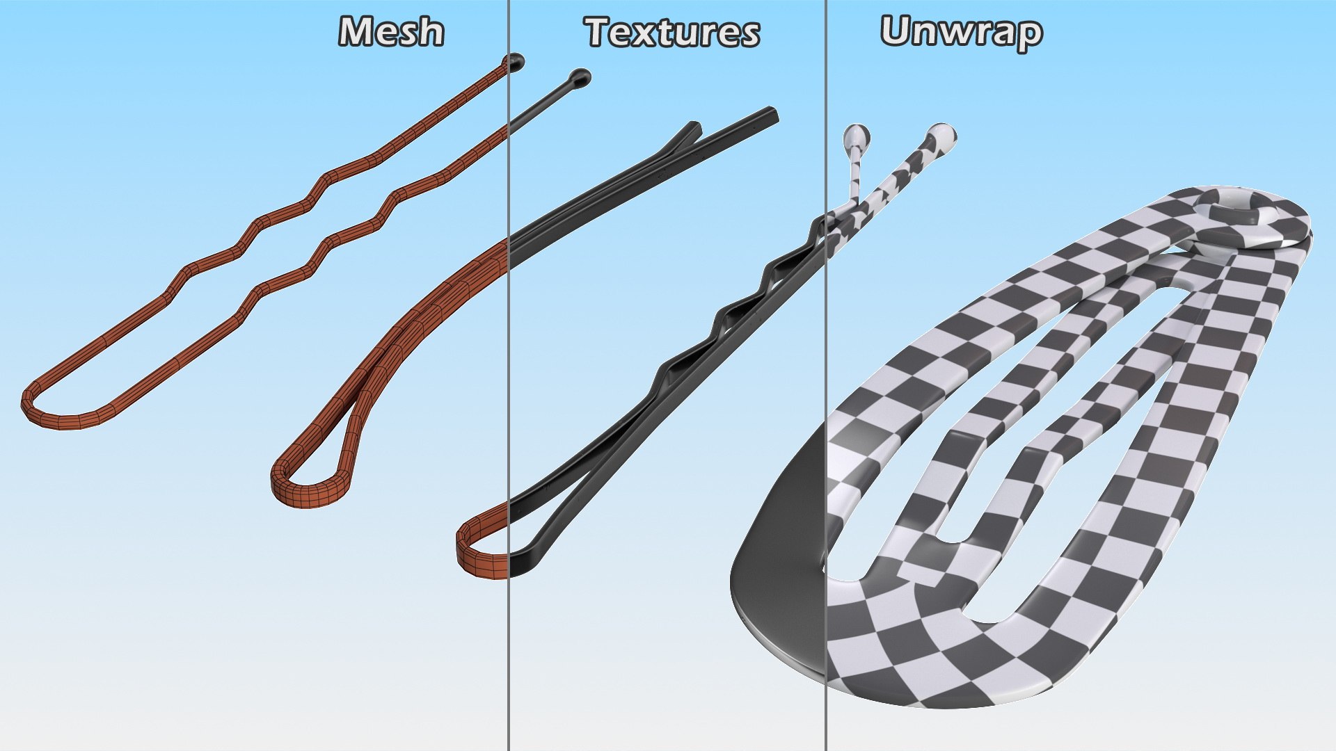 3D Hairpin Set Black https://p.turbosquid.com/ts-thumb/4Y/uoxTG5/SZ/hairpinsetblack3dmodel021/jpg/1637669386/1920x1080/fit_q87/6e2148520e62c3bfa3f493b83cf07b17044a50a5/hairpinsetblack3dmodel021.jpg