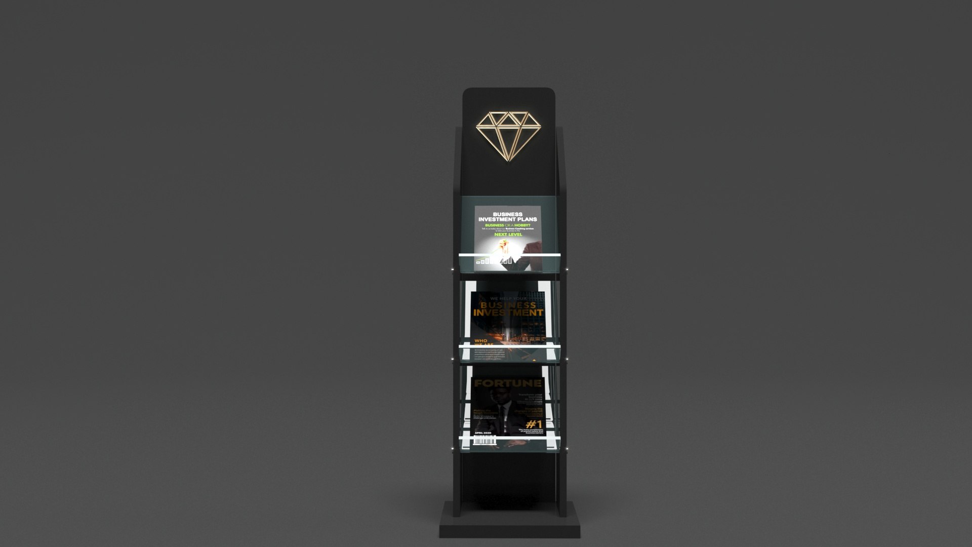 Free 3D Brochure Rack - TurboSquid 2333931