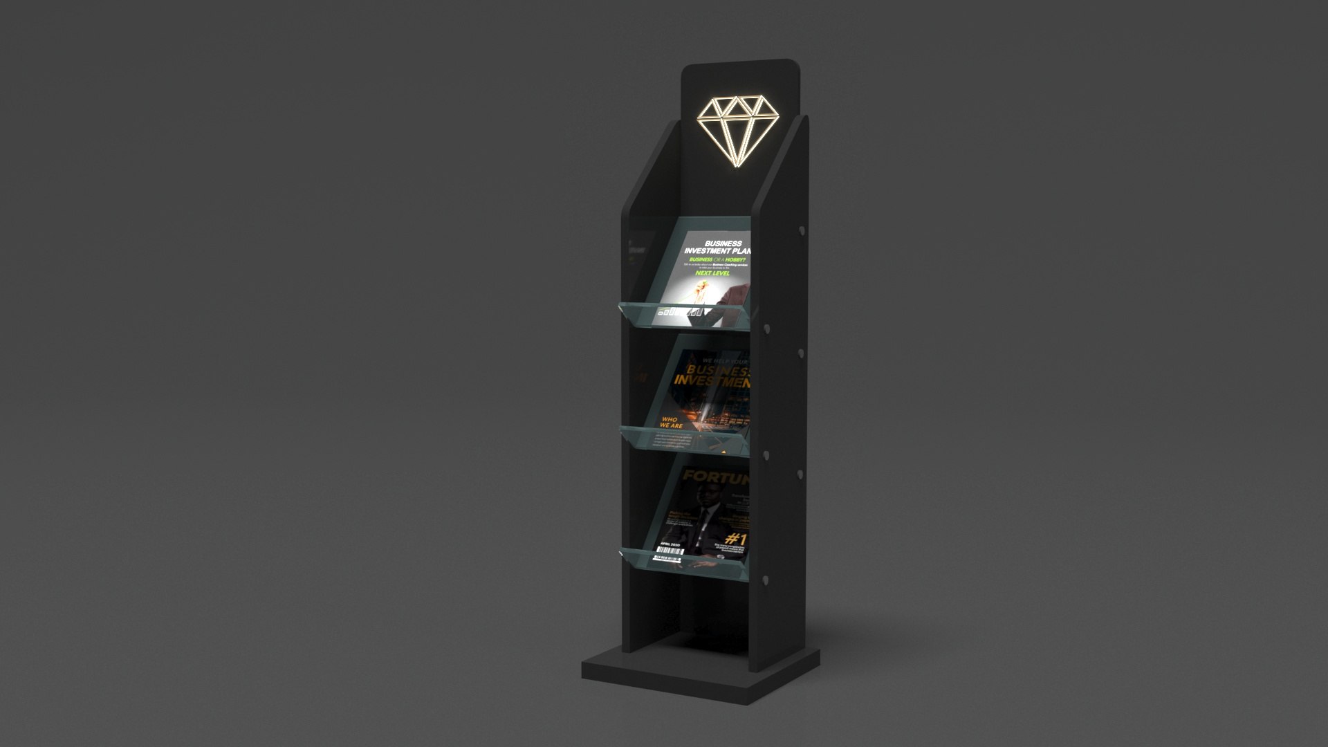 Free 3D Brochure Rack - TurboSquid 2333931