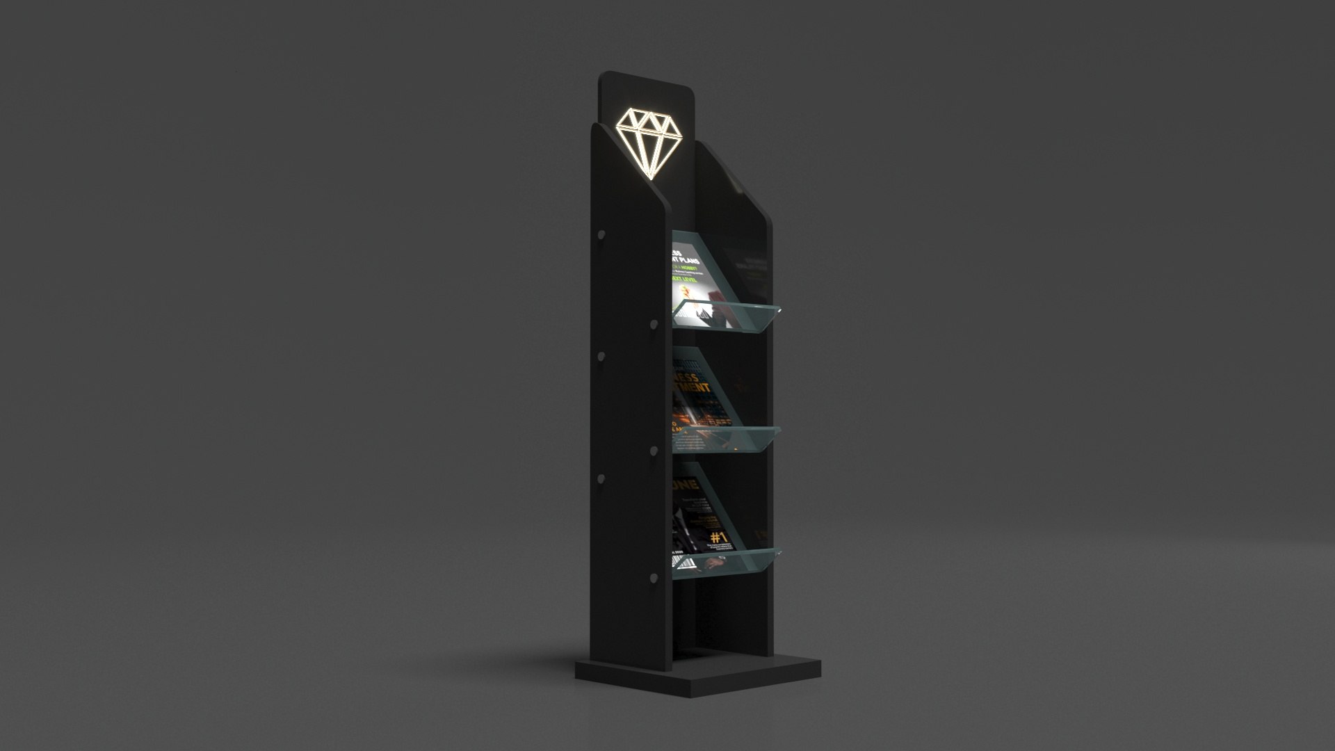 Free 3D Brochure Rack - TurboSquid 2333931
