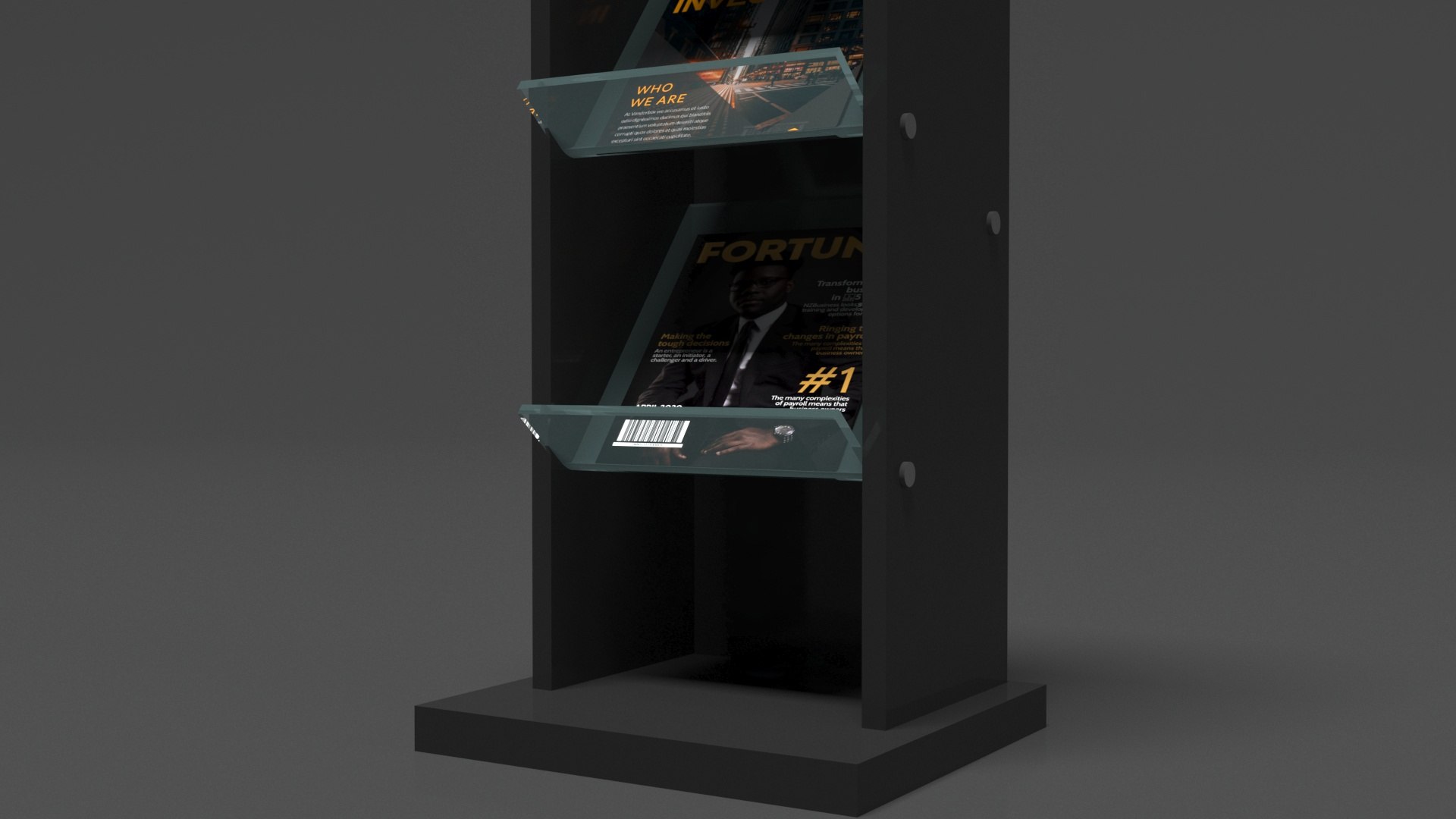 Free 3D Brochure Rack - TurboSquid 2333931