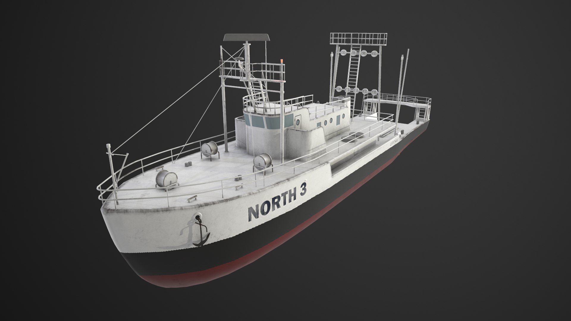 Fishing Trawler 3D Model - TurboSquid 1751802