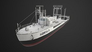 Fishing trawler 3D model