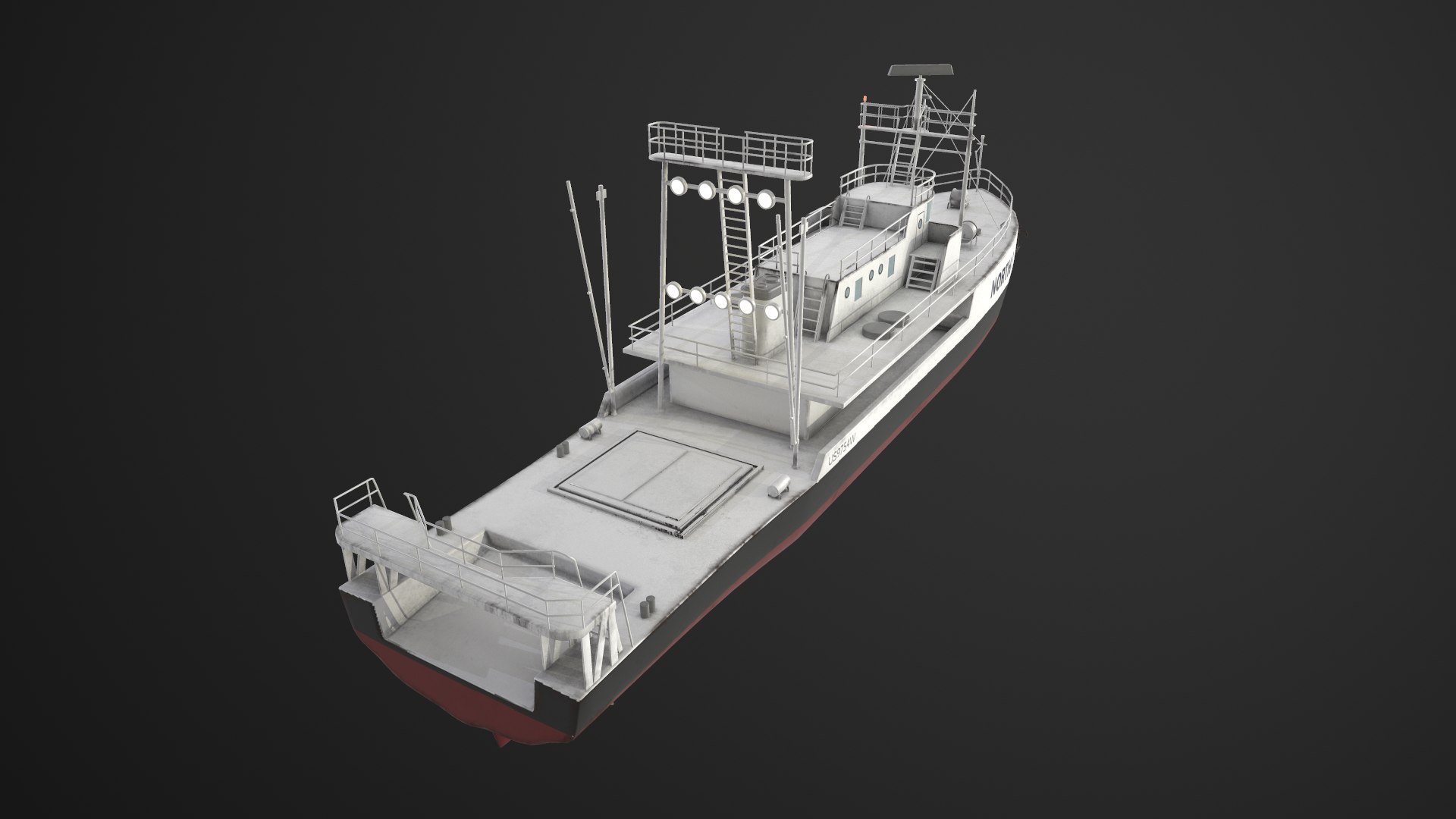 Fishing Trawler 3D Model - TurboSquid 1751802
