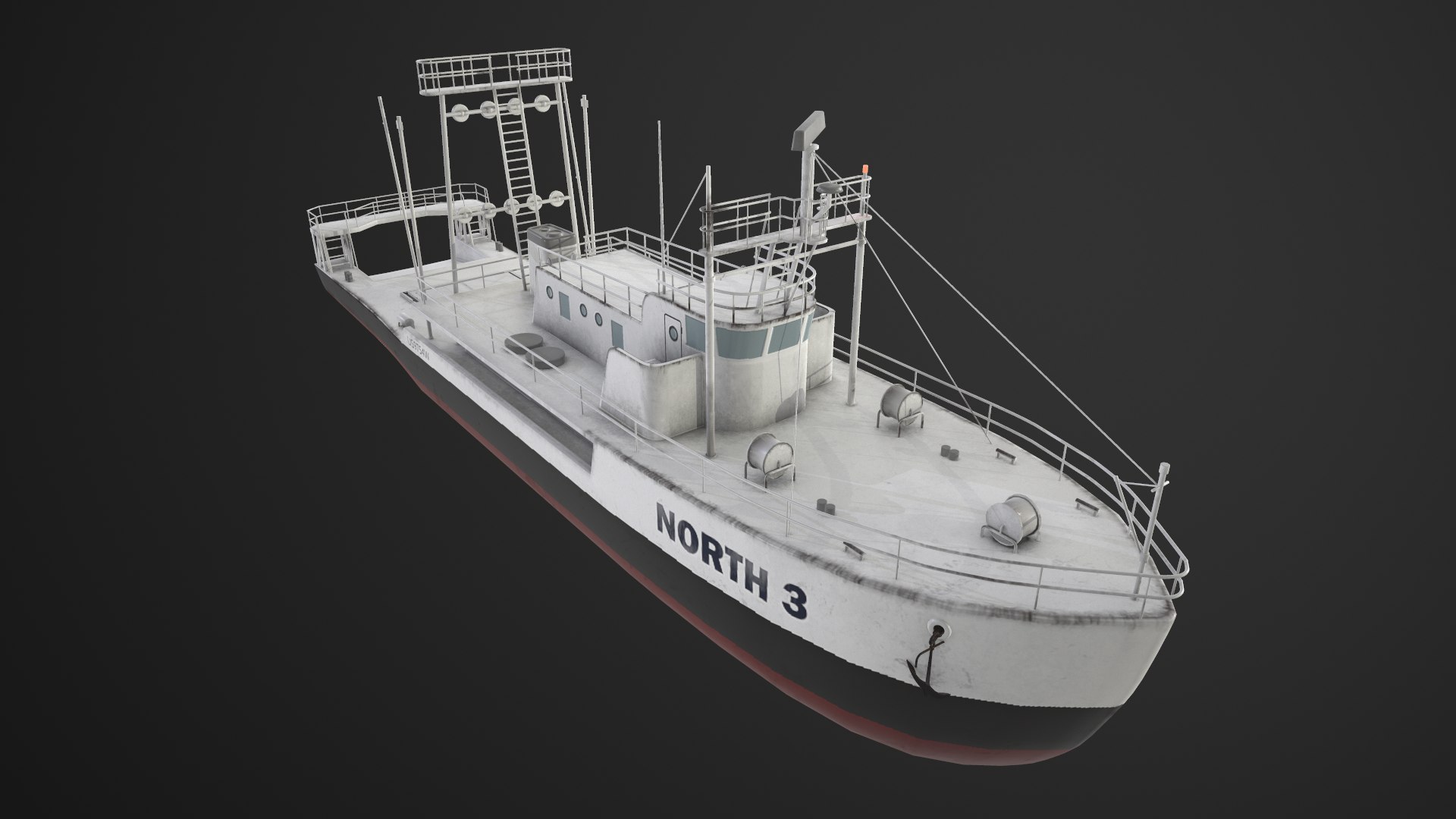 Fishing Trawler 3D Model - TurboSquid 1751802
