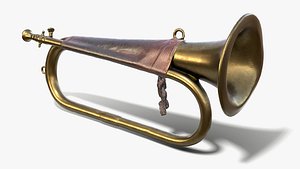 cornet military 3d model