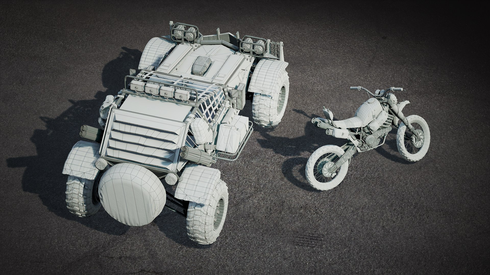 Last Guns - Apocalyptic Wheels 3D https://p.turbosquid.com/ts-thumb/4Z/39GsrC/4S/realisticzombieapocalypticbikebuggyvehiclepackunityscreenshots1920x108005clean/jpg/1682275394/1920x1080/fit_q87/f31a6bd0ff686f08dfab68110d589e880abe04fc/realisticzombieapocalypticbikebuggyvehiclepackunityscreenshots1920x108005clean.jpg