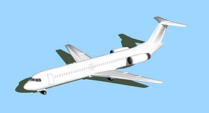 fokker 100 3d 3ds