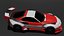 PoliScript samochodów wyścigowych Low Poly