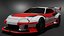 PoliScript samochodów wyścigowych Low Poly