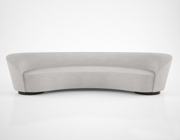 Holly Hunt Vladimir Kagan Sloane Sofa 3D-Modell TurboSquid 1174446