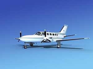 scale cessna 425 conquest 3d model