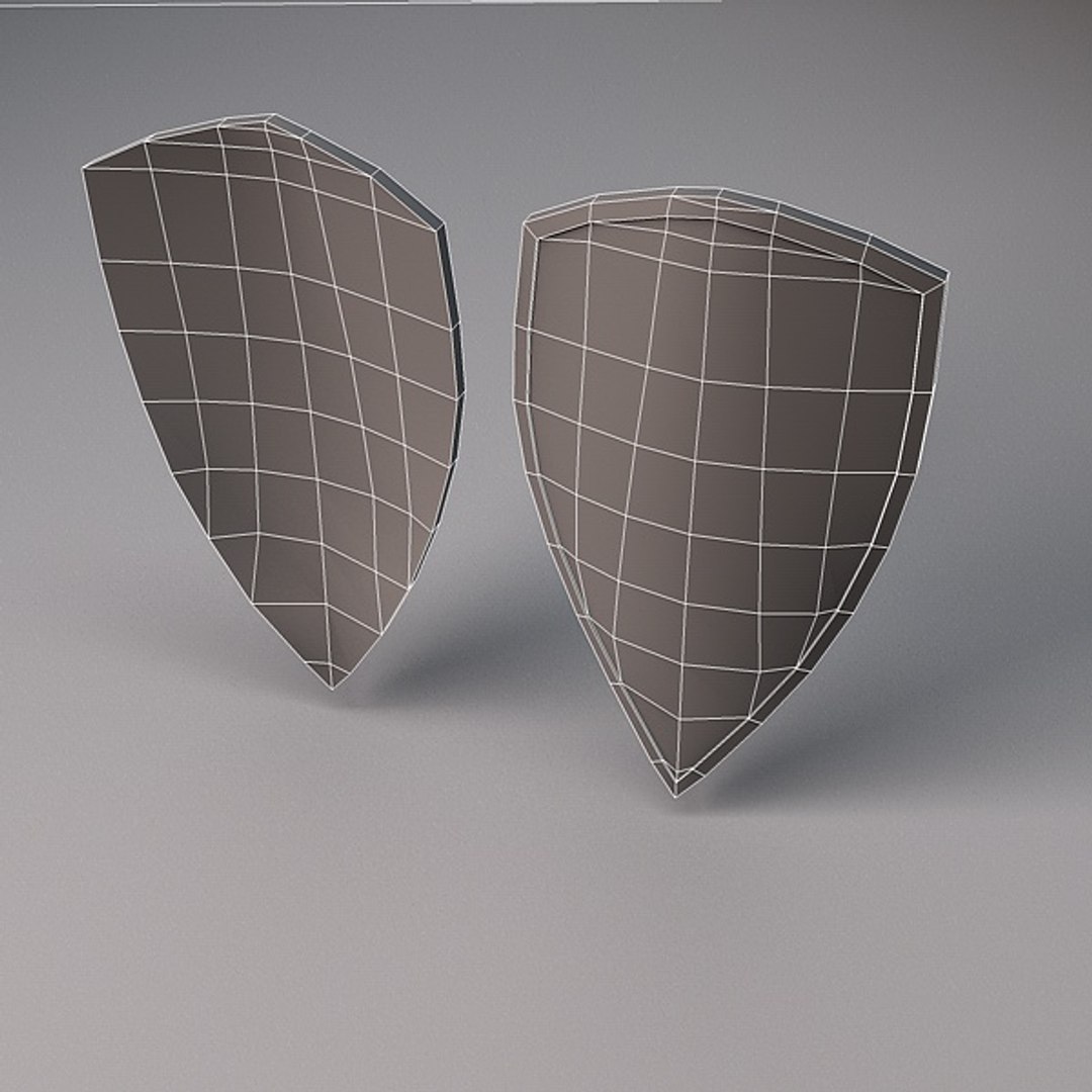 3d Lionheart Shield Lion Heart Model